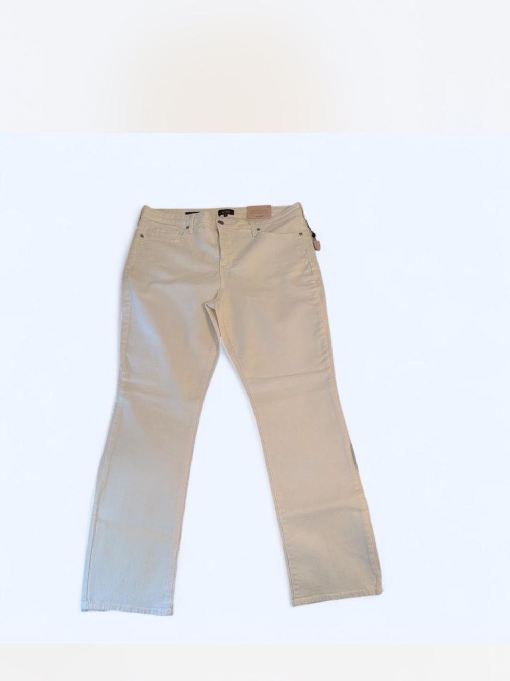 NYDJ Classic Straight-Leg jeans in white